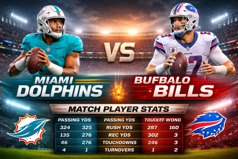 miami dolphins vs buffalo bills match player stats