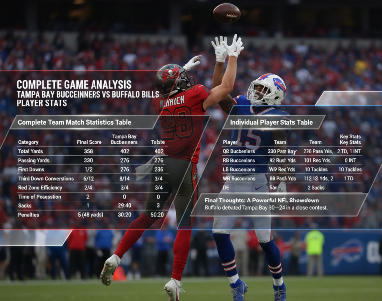tampa bay buccaneers vs buffalo bills match player stats